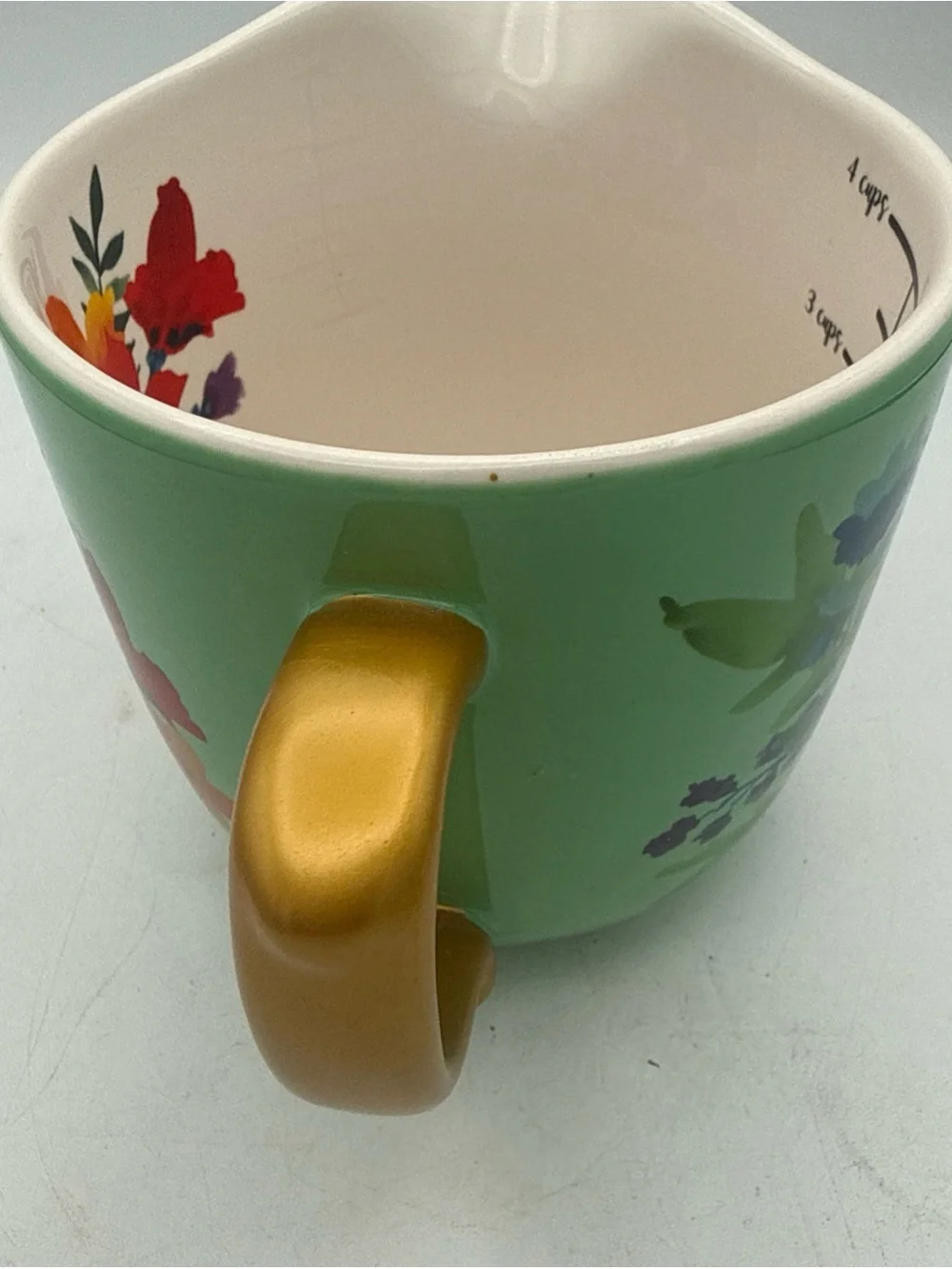 The Pioneer Woman Winter Bouquet 4-Cup Earthenware Measuring Cup